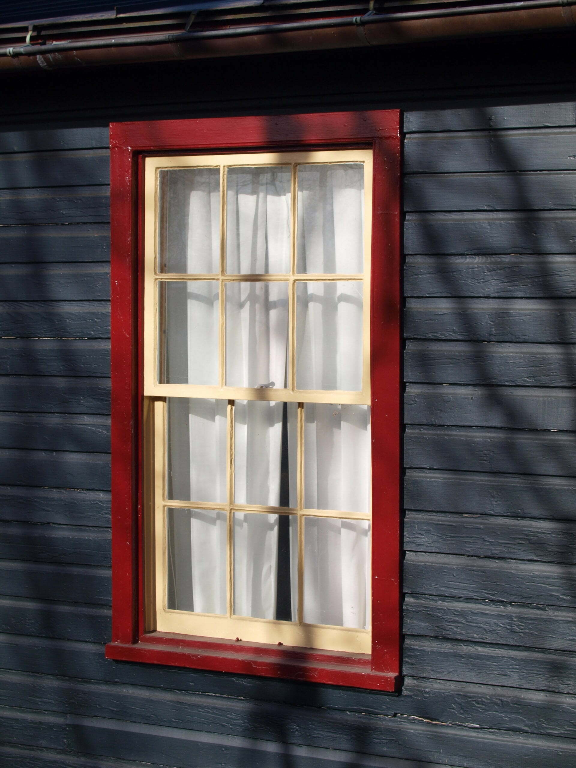 a window with bars on it