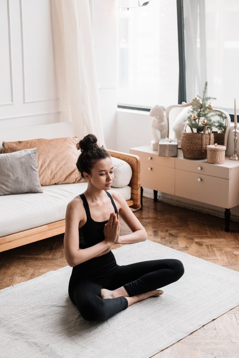 a person sitting on the floor