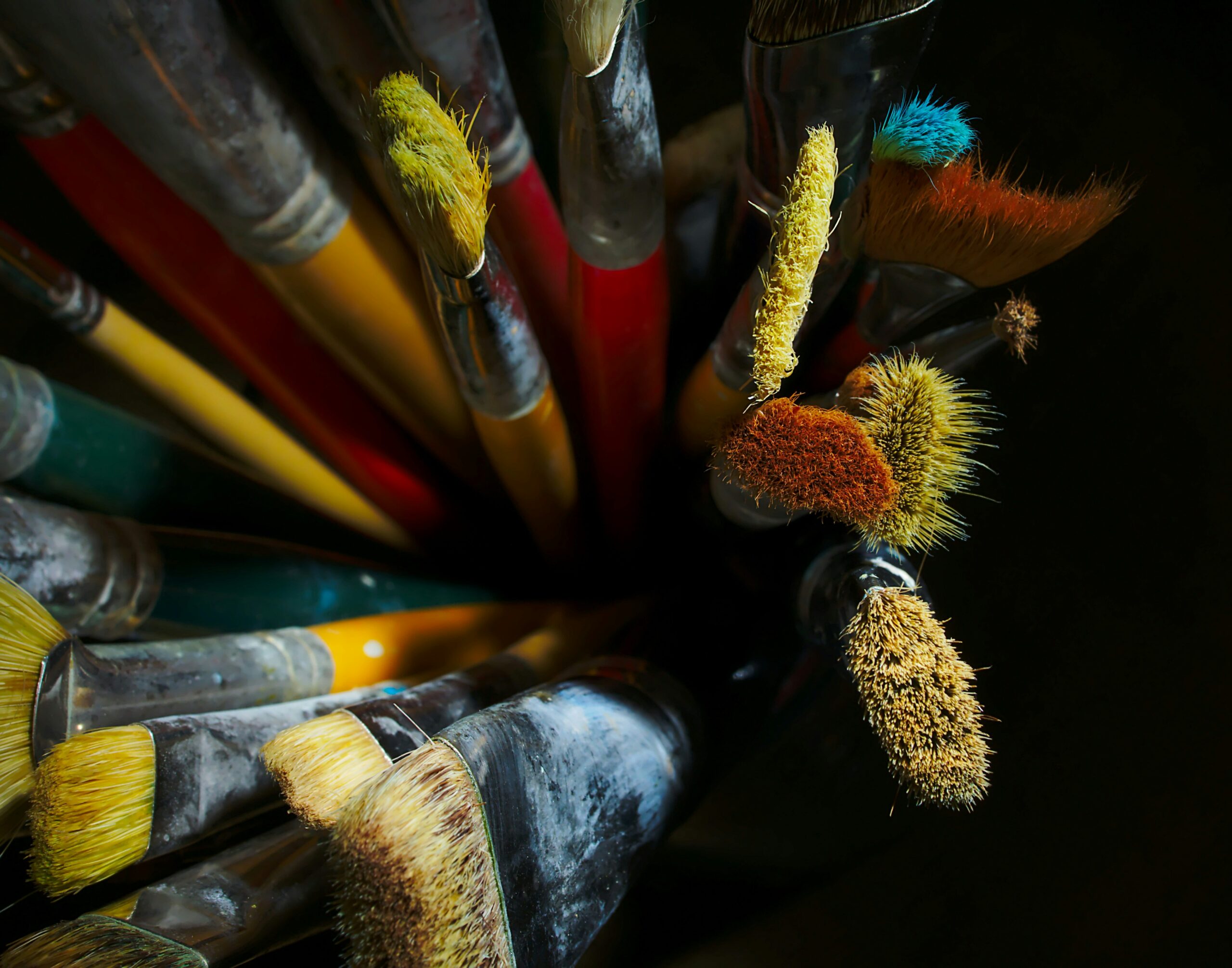 a close-up of some darts